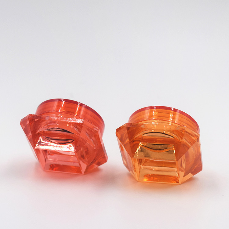 New products cosmetics makeup loose powder use 3g 5g diamond shape small plastic jar