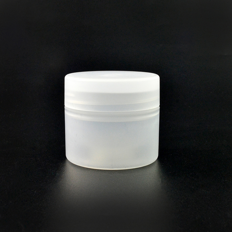 New products empty packaging 50ml black white double ply plastic cream jar