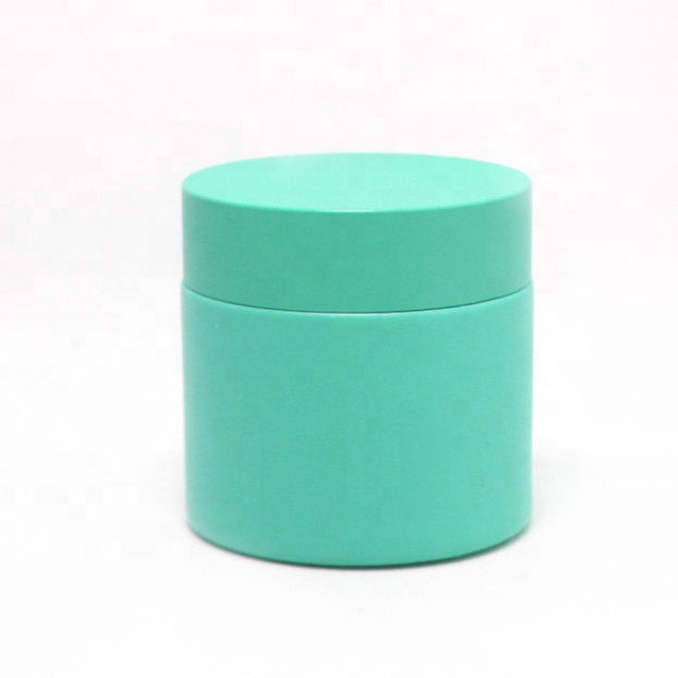 New products matte black blue green pink 30g 50g glass cream jar
