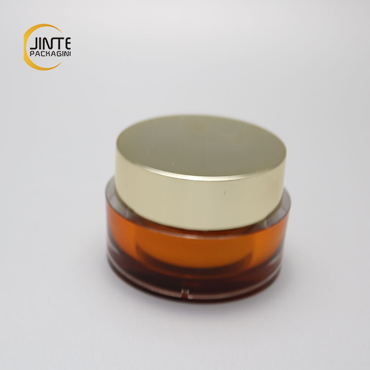 New products wholesale 15ml 30ml 50ml Amber Round Luxury empty acrylic cosmetic packaging jar