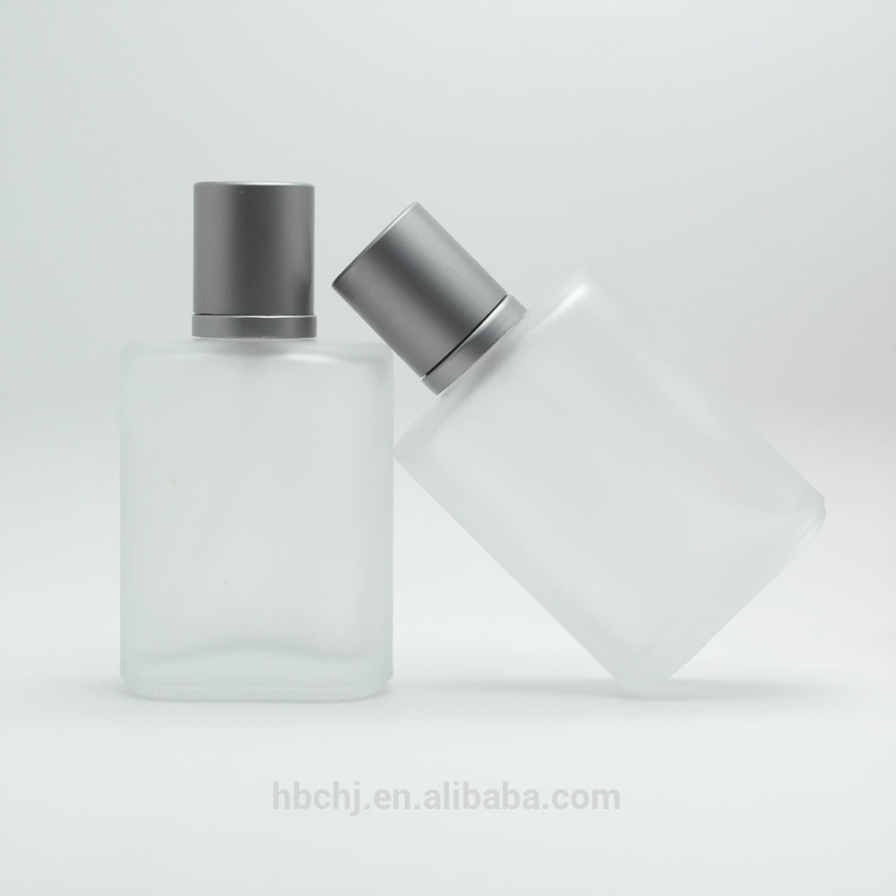New refillable flat square perfume frosted glass spray bottle 30 ml 30ml 50ml 100ml