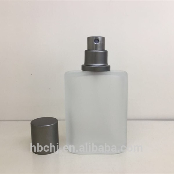 New refillable flat square perfume frosted glass spray bottle 30 ml 30ml 50ml 100ml