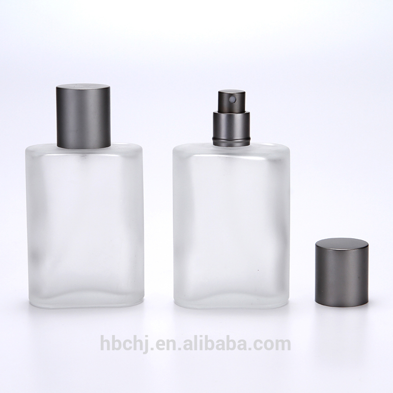 New refillable flat square perfume frosted glass spray bottle 30 ml 30ml 50ml 100ml
