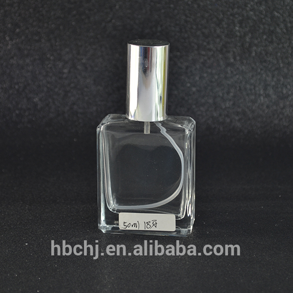 New refillable flat square perfume spray glass bottle 30 ml 30ml 50ml 100ml