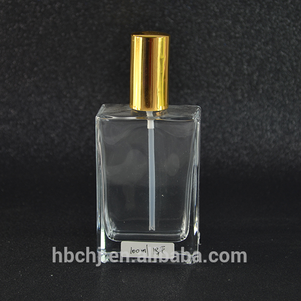 New refillable flat square perfume spray glass bottle 30 ml 30ml 50ml 100ml
