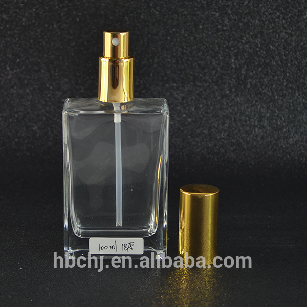 New refillable flat square perfume spray glass bottle 30 ml 30ml 50ml 100ml