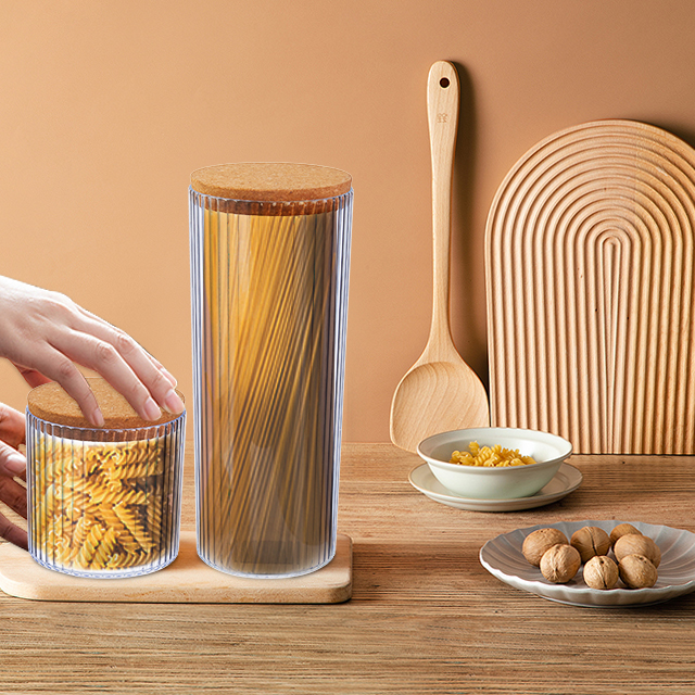 New selling Large Capacity transparent Sealed Cans cereal storage container Candy Jars Tea Box with Cover home