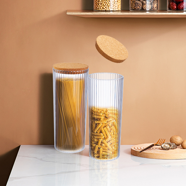 New selling Large Capacity transparent Sealed Cans cereal storage container Candy Jars Tea Box with Cover home