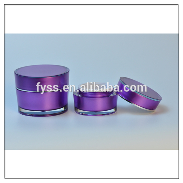 New shine unique container empty acrylic nail color gel jar