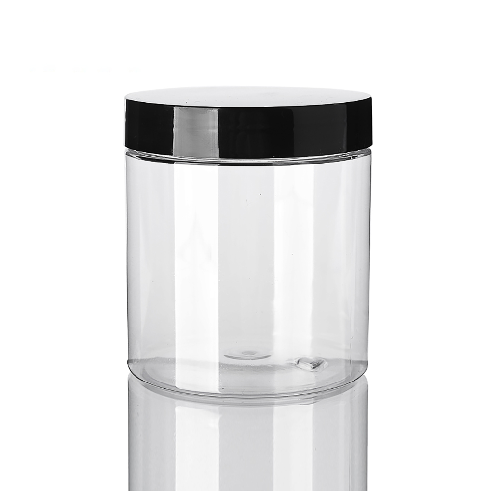 New style 250ml 500ml big capacity cosmetic plastic creqam jars, PET cream containers wholesale