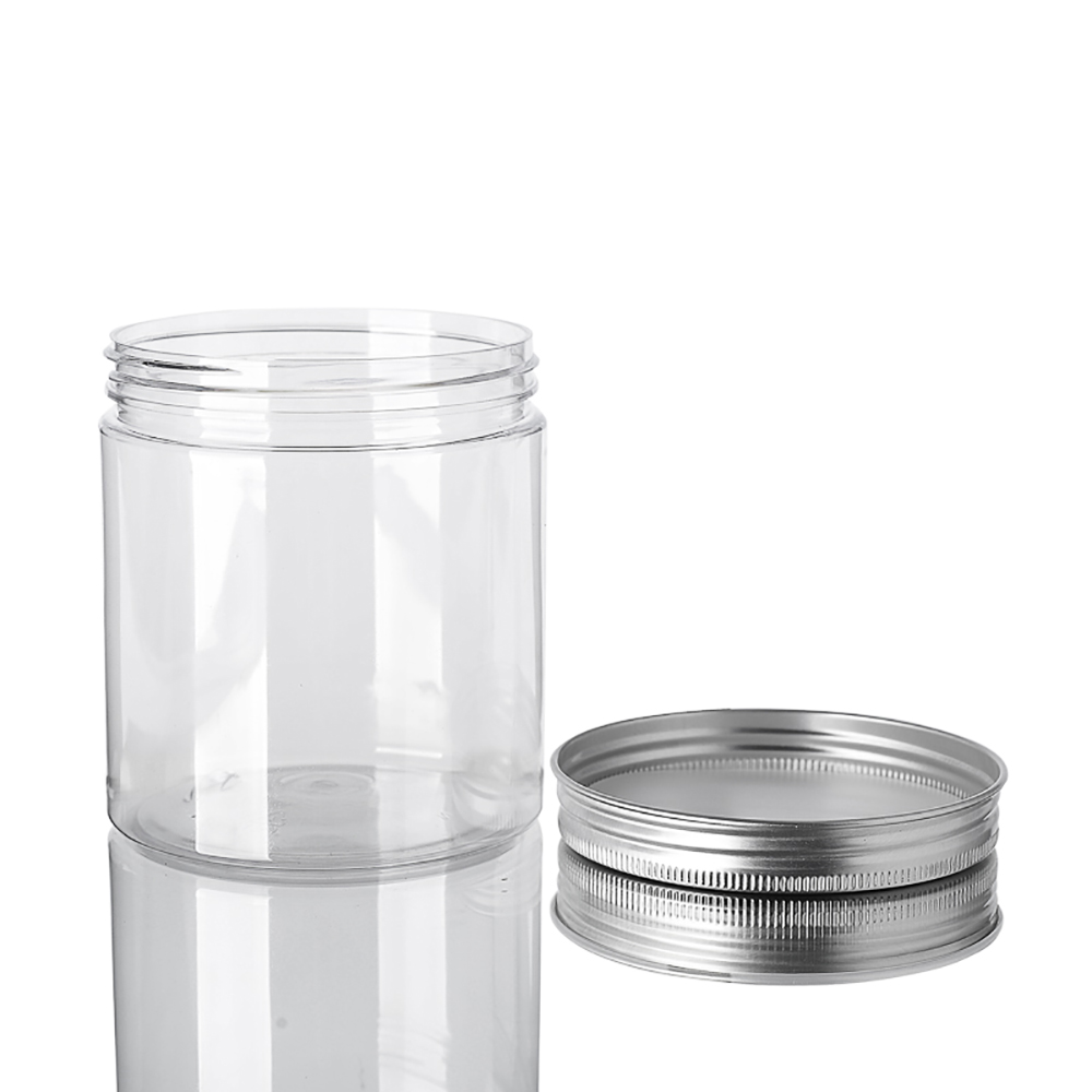New style 250ml 500ml big capacity cosmetic plastic creqam jars, PET cream containers wholesale