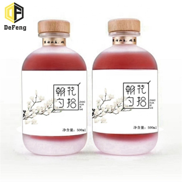 New style 250ml 500ml fruit wine glass bottle red wine glass bottle Ice wine glass bottle