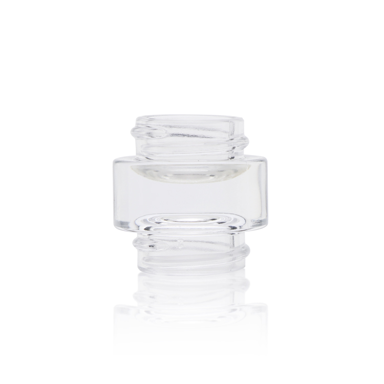 New style 3 g 5 g 10 g Special Double Ended Cosmetic Cream Jars CBD Oil Thicken Glass Jars With Doubled Head Cap
