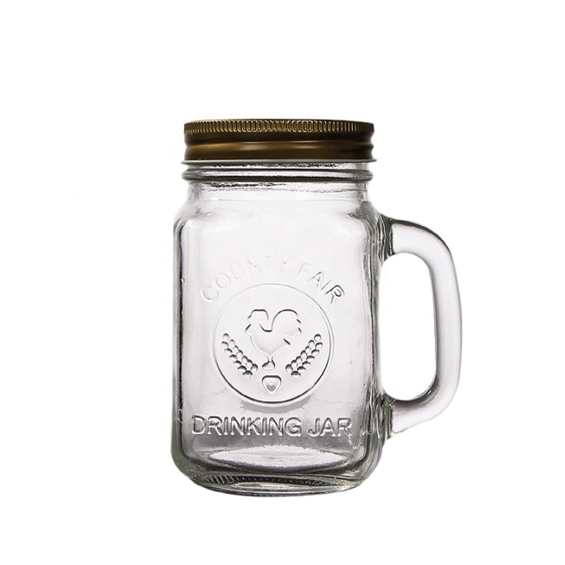 New style 32 oz wide mouth kitchenware set mason jar 16oz lid with factory price