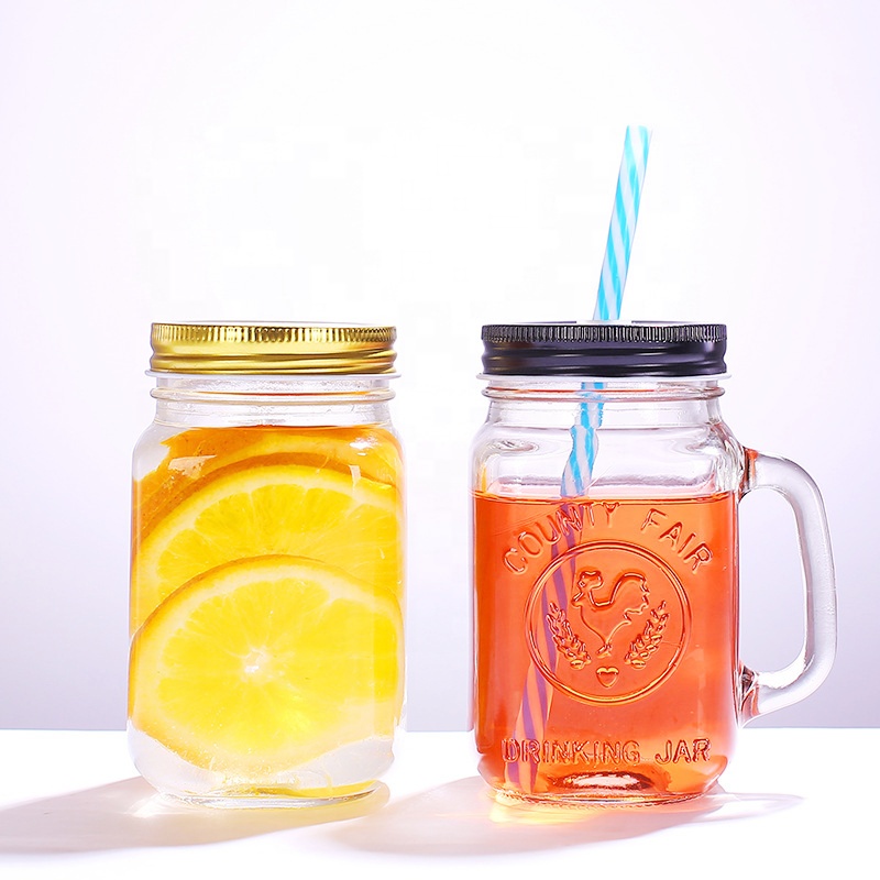 New style 32 oz wide mouth kitchenware set mason jar 16oz lid with factory price