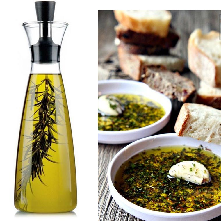 New style 500ml dropper olive oil glass bottle