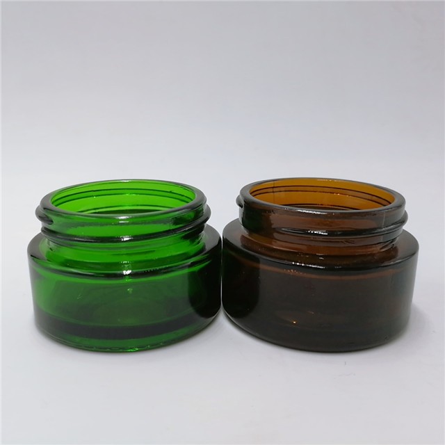 New style 5G 10G 15G 20G 30G 50G 100G amber glass jars