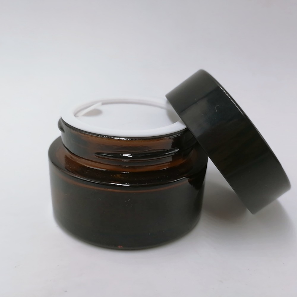 New style 5G 10G 15G 20G 30G 50G 100G amber glass jars