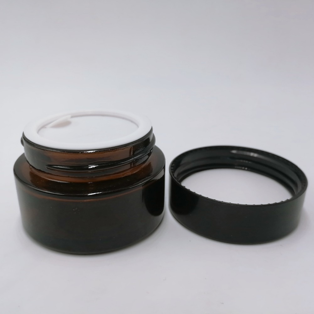 New style 5G 10G 15G 20G 30G 50G 100G amber glass jars