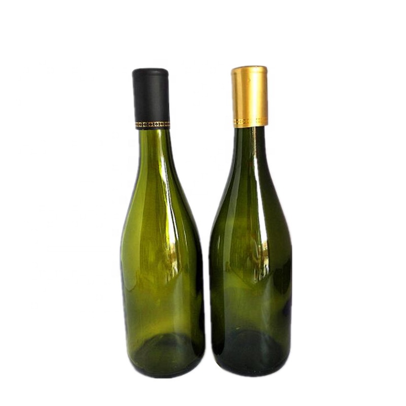 New style clear glass wine bottle with caps 750 ml glass bottle manufacturers