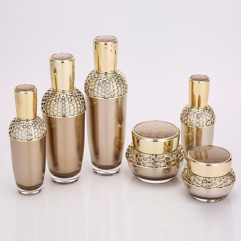 New style factory wholesale15ml30ml50ml100ml120ml skin care serum glass cosmetic cream jars and bottles with lid