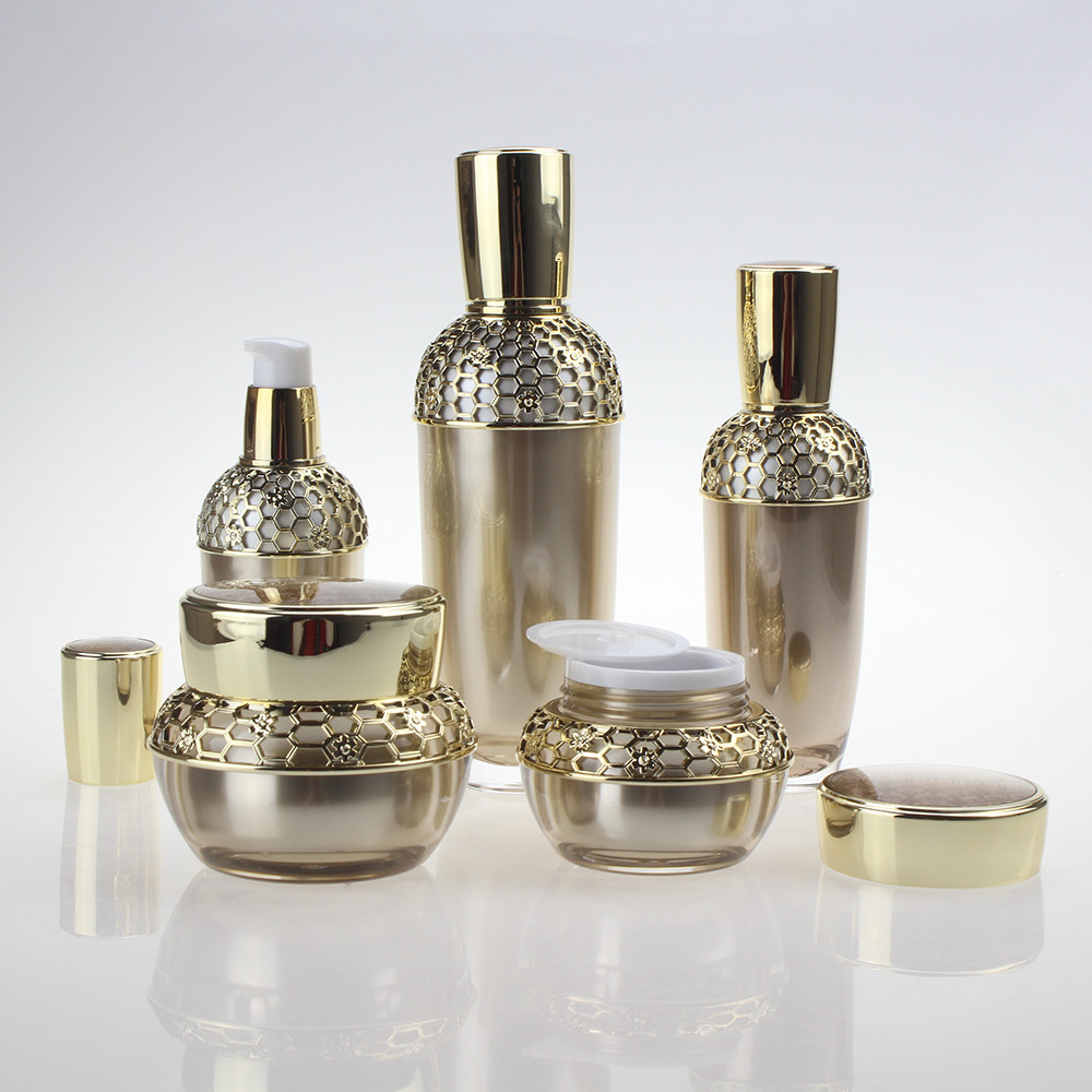 New style factory wholesale15ml30ml50ml100ml120ml skin care serum glass cosmetic cream jars and bottles with lid