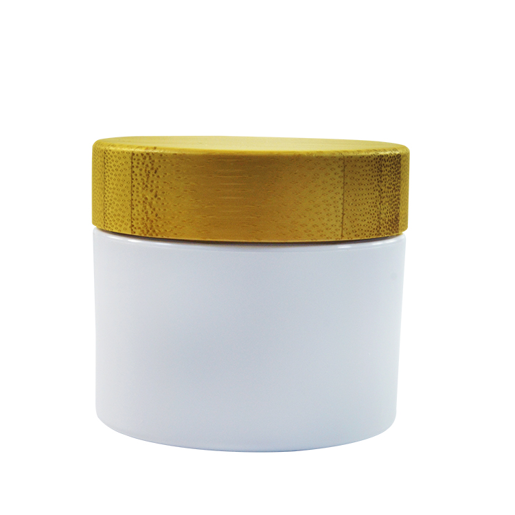 New style free sample 15g 30g 50g 150g 250g PP plastic cream jar with bamboo lid