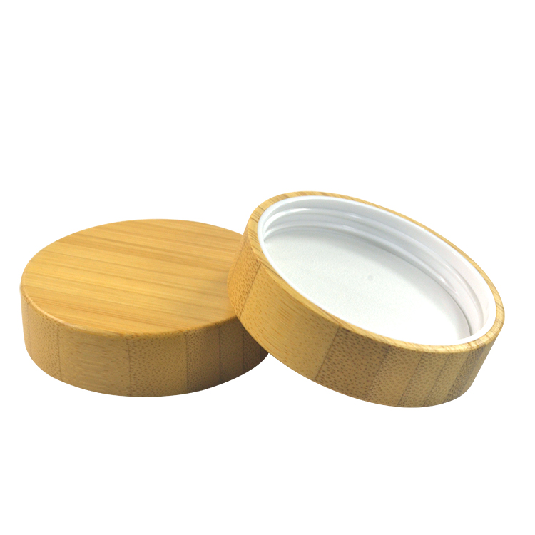 New style free sample 15g 30g 50g 150g 250g PP plastic cream jar with bamboo lid