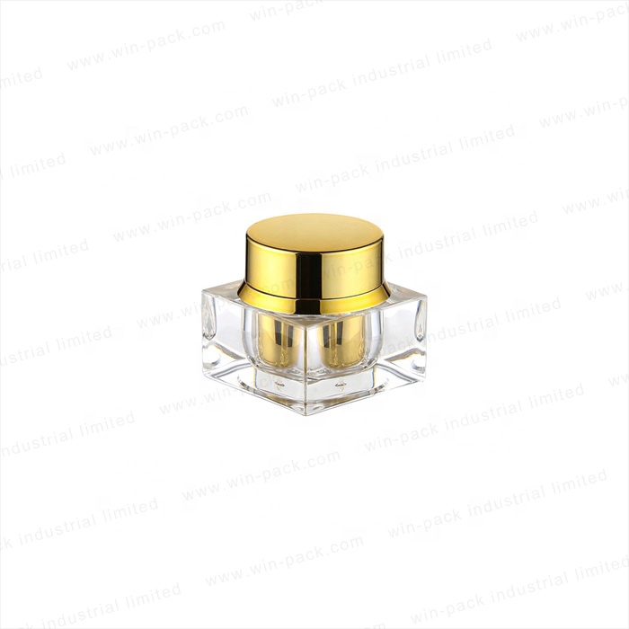 New style square beauty cosmetic cream jars 5g travel packaging jars for skincare wholesale