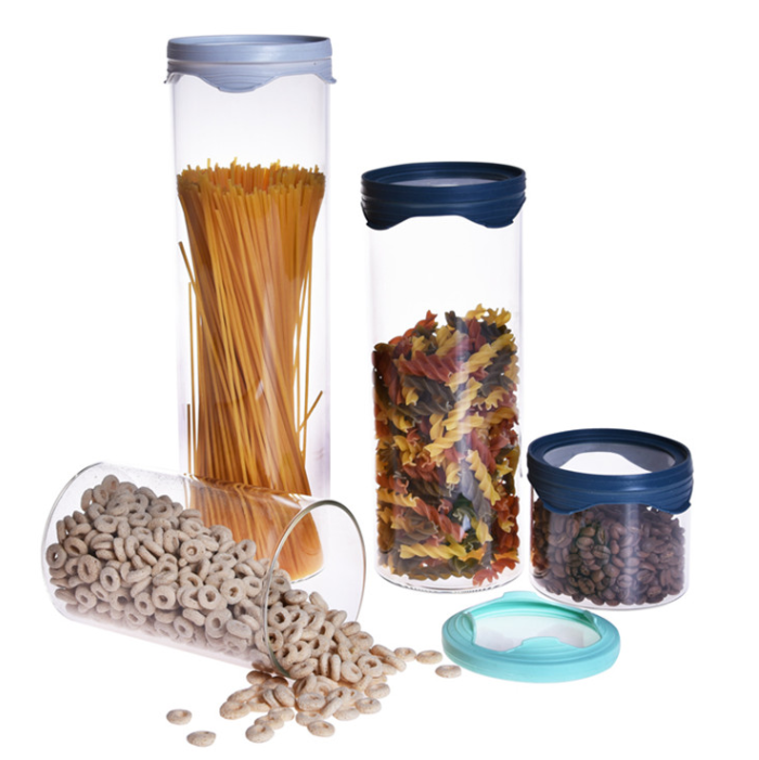 New style stackable airtight cereal food pasta container storage