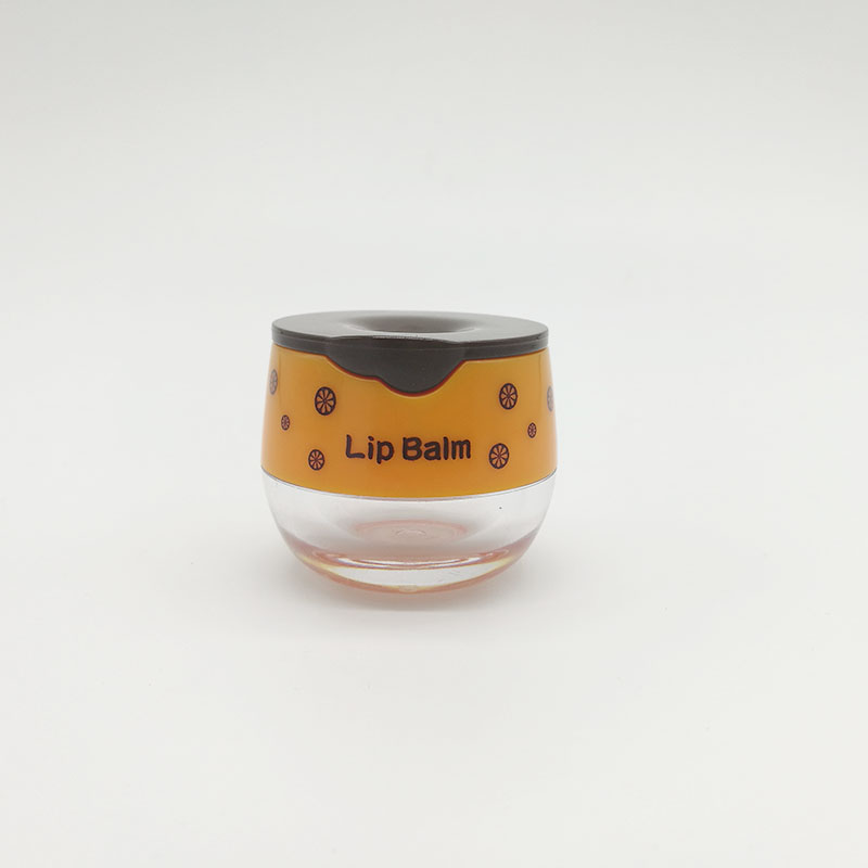 New trend popular honey jar lipgloss empty jars for lipgloss base black lid lipgloss in plastic jars