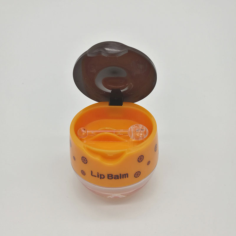 New trend popular honey jar lipgloss empty jars for lipgloss base black lid lipgloss in plastic jars