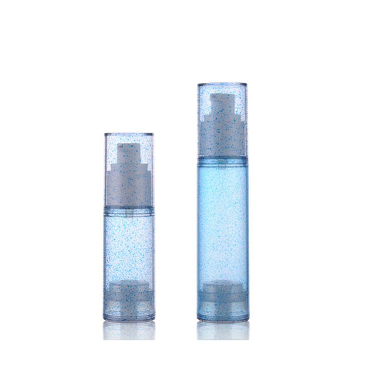 New white 30ml 50ml airless bottle perfume plastic bottle with pump cap