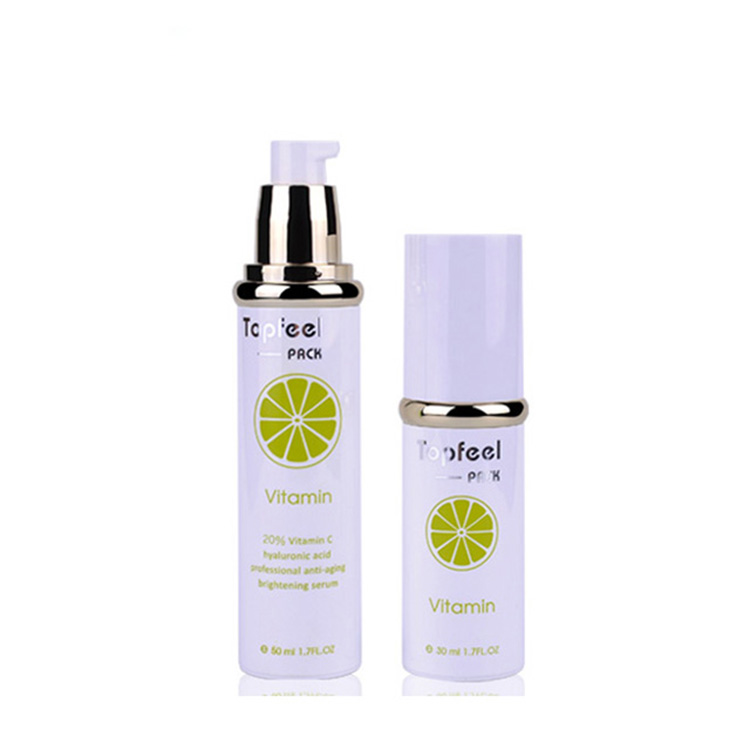 New white 30ml 50ml airless bottle perfume plastic bottle with pump cap