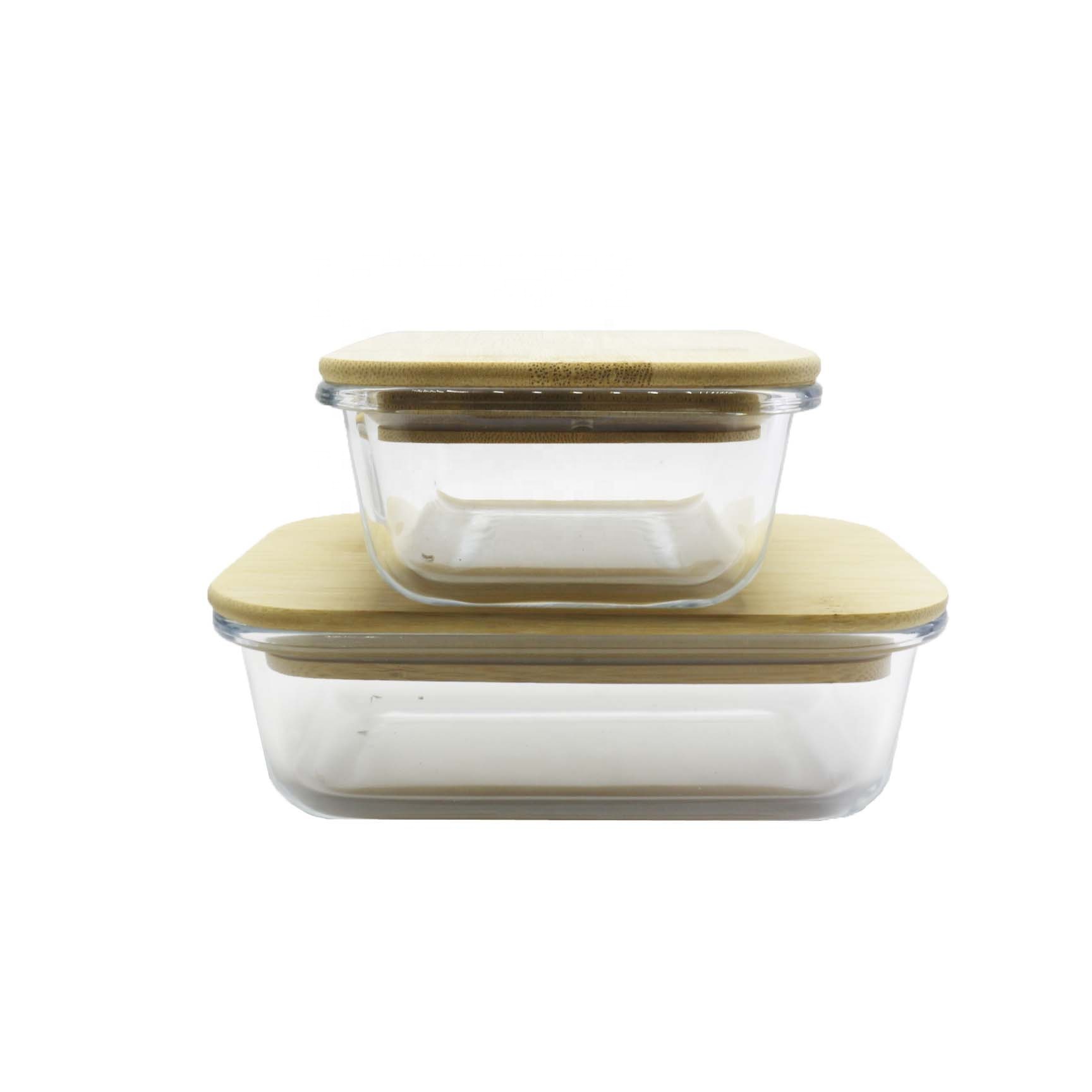 Newest Hot selling heat resistant borosilicate glass food containers air tight FD-05Q