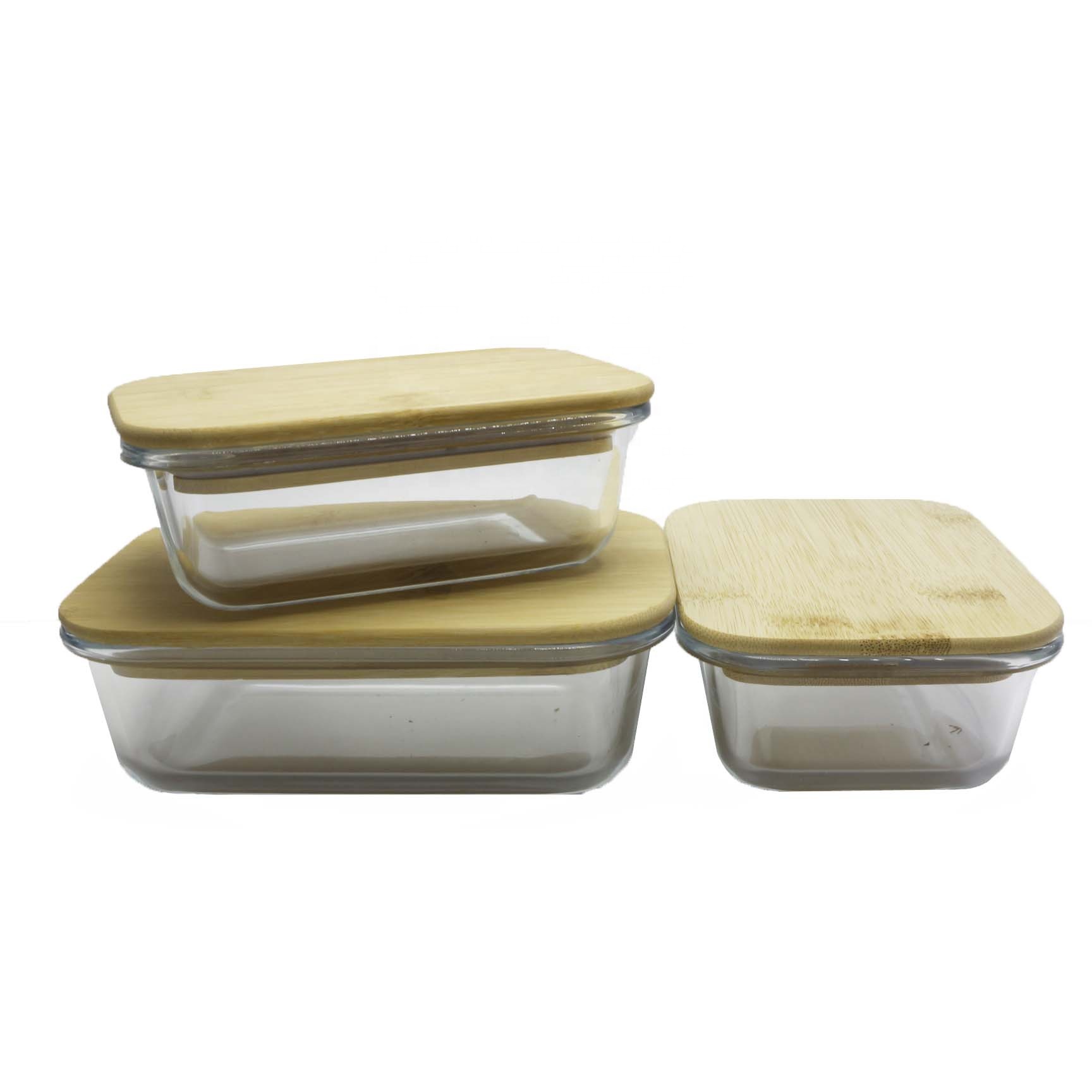 Newest Hot selling heat resistant borosilicate glass food containers air tight FD-05Q