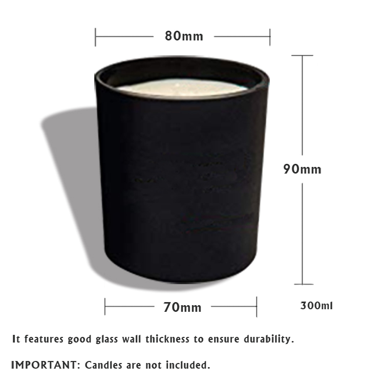 Newest Jars For Candle Making Black Glass Candle Jar Candle Cup