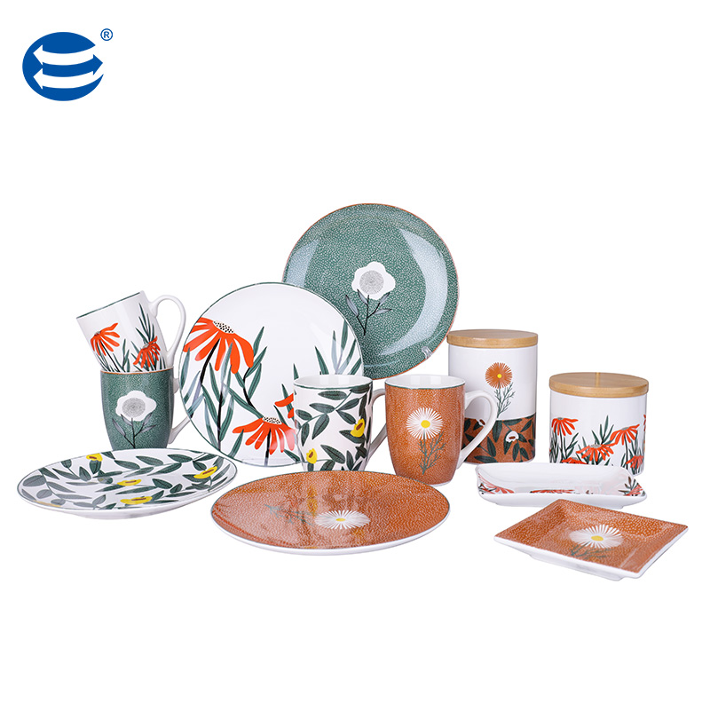 Newest Product Traditional custom color 450CC NEW BONE Sealed Cans Dinnerware set for home