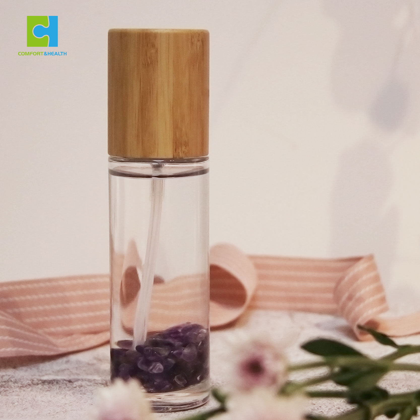 Newest Products High Quality 10ml Crystal Gemstone Perfume Essential Oil Bottle Crystal Roller Ball Bottle For Massage