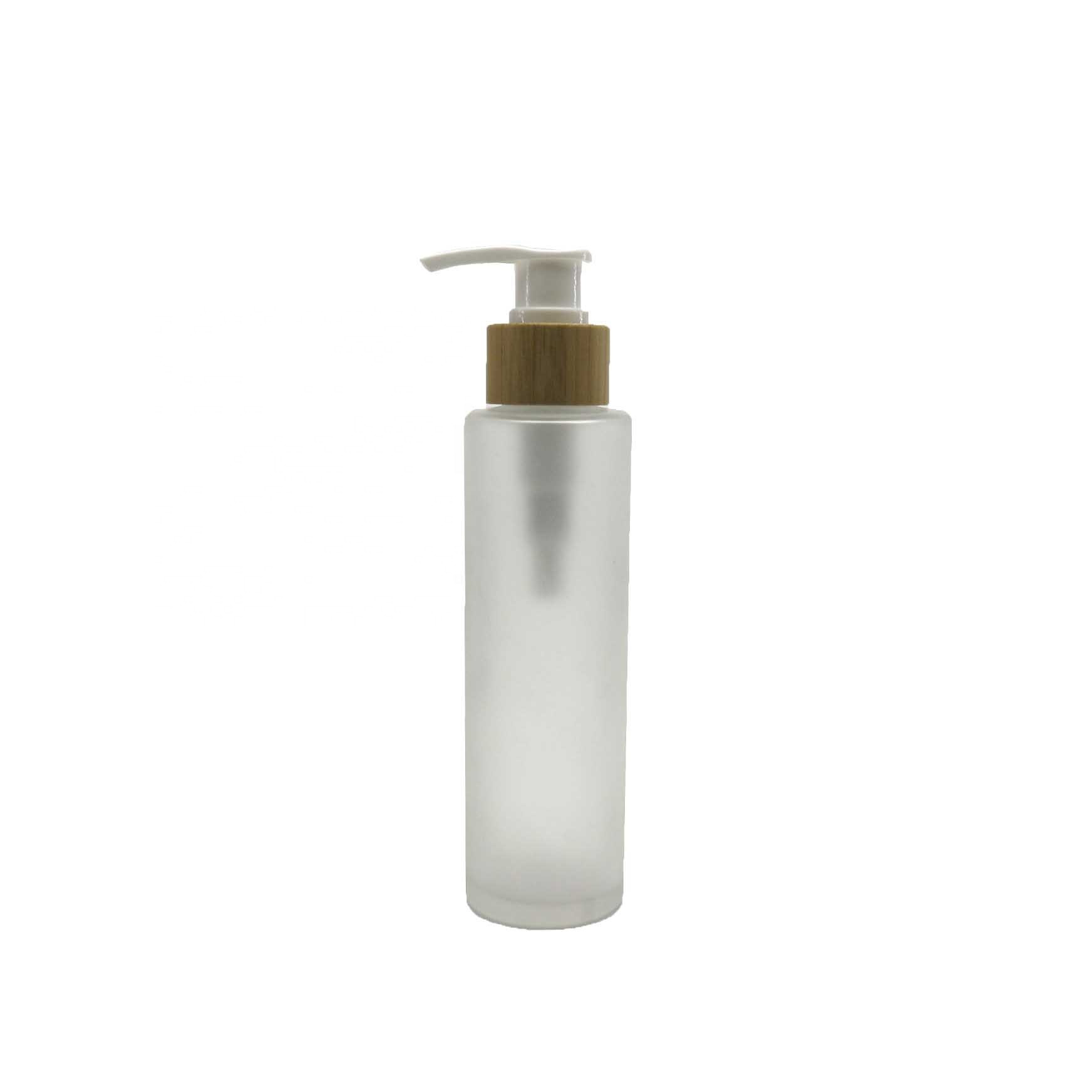 Newest design 30g 50g 100g glass bamboo bottle and jars containers with bamboo lid for cosmetics BJ-233Q