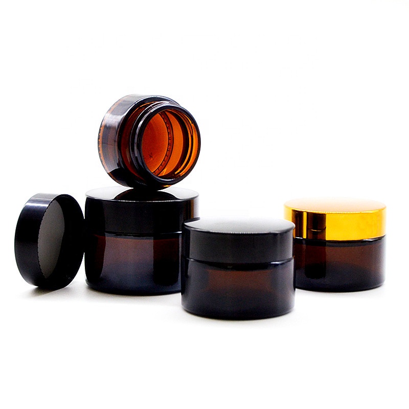 Newest design face cream packaging body butter containers wholesale thick glass jar