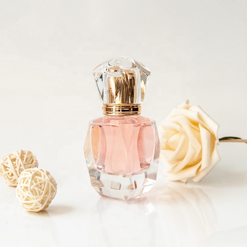 Newly designed high-grade luxury glass bottle 30 ml 50 ml 100 ml spray empty glass perfume bottle with box