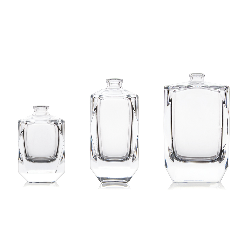 Newly designed high-grade luxury glass bottle 30 ml 50 ml 100 ml spray empty glass perfume bottle with box