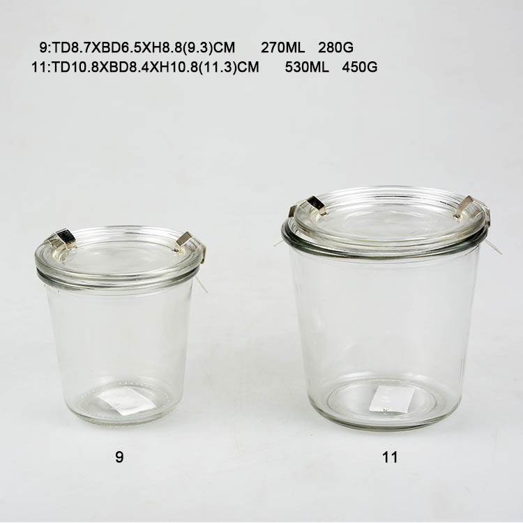 Nice Airtight Glass Mason Jar Sealed Lids, Glass Jar Wooden Lid For Sale