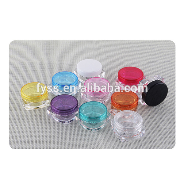 Nice High quality Cosmetic Packaging Plastic empty small 5 gram jar