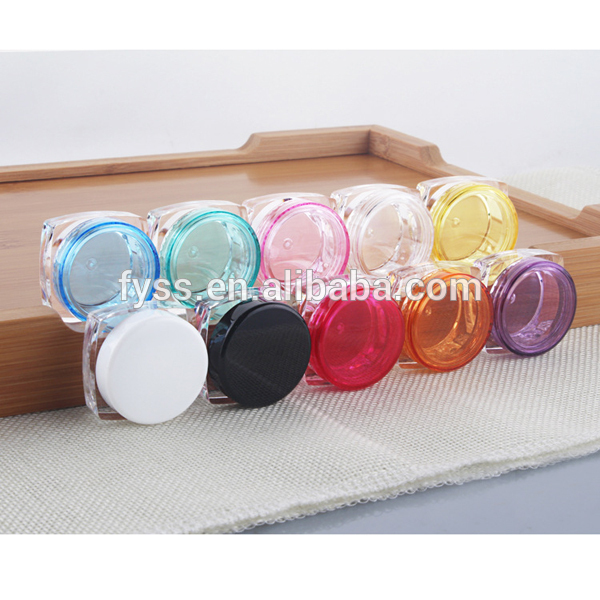 Nice High quality Cosmetic Packaging Plastic empty small 5 gram jar
