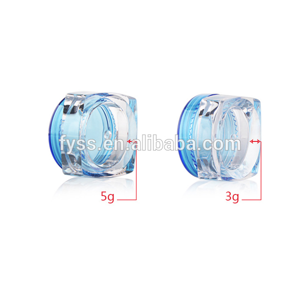 Nice High quality Cosmetic Packaging Plastic empty small 5 gram jar