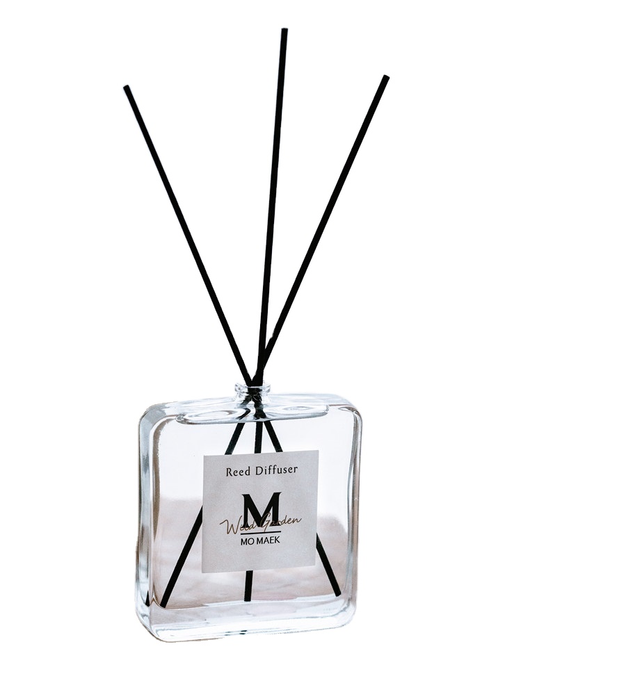 No Fire reed diffuser Empty Square flat Essential oil Aroma glass bottle