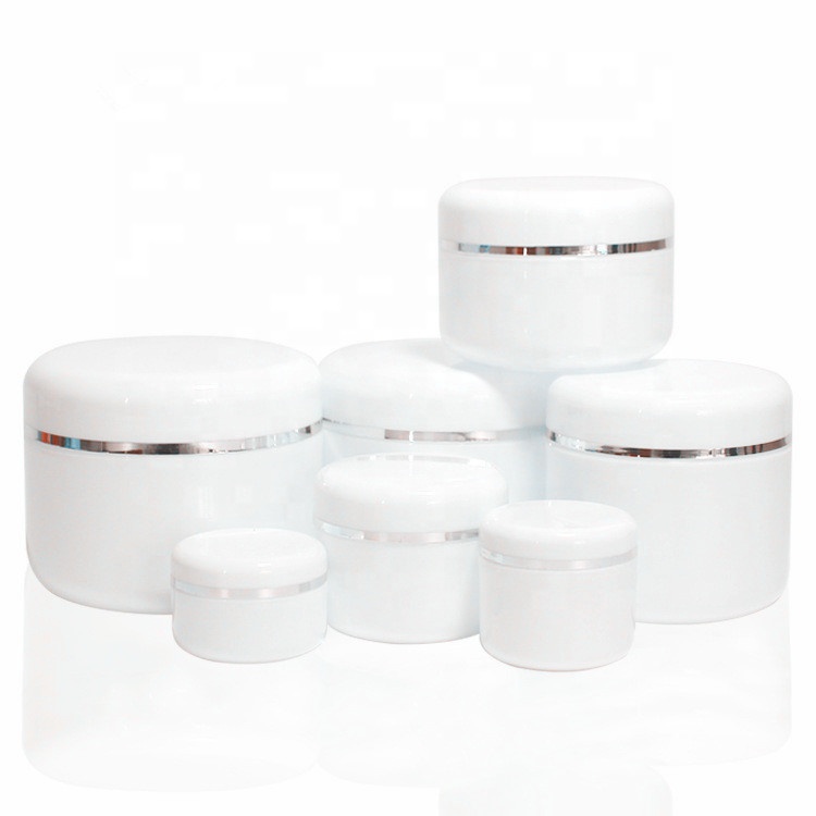 Non-leakage plastic cosmetic jar for packaging pp plastic 1oz 8oz 16 oz cosmetic jars
