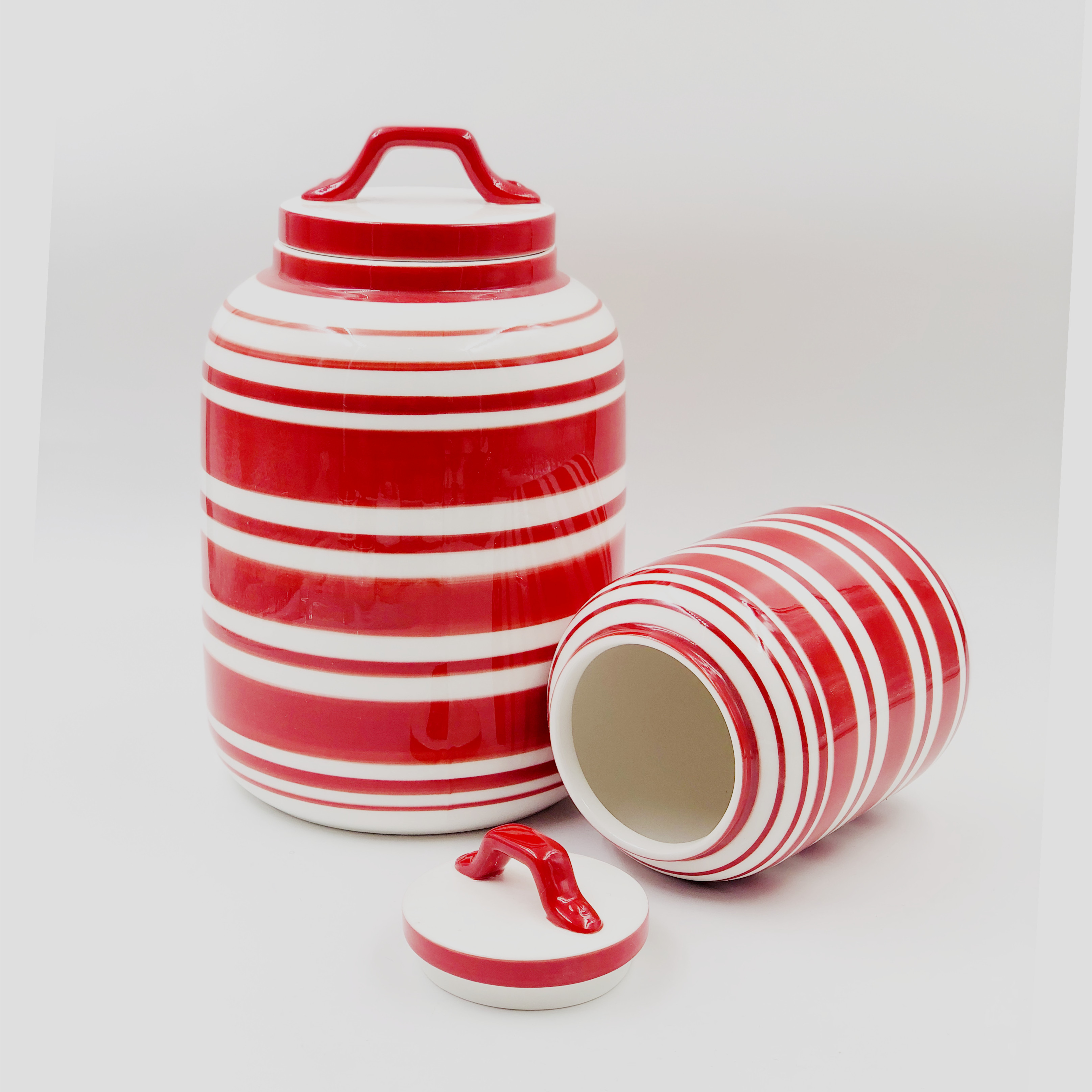 Nordic Minimalist Kitchen Sealed Ceramic Storage Jar Spices Tank Container With Wood Lid Salt Storage Bottle